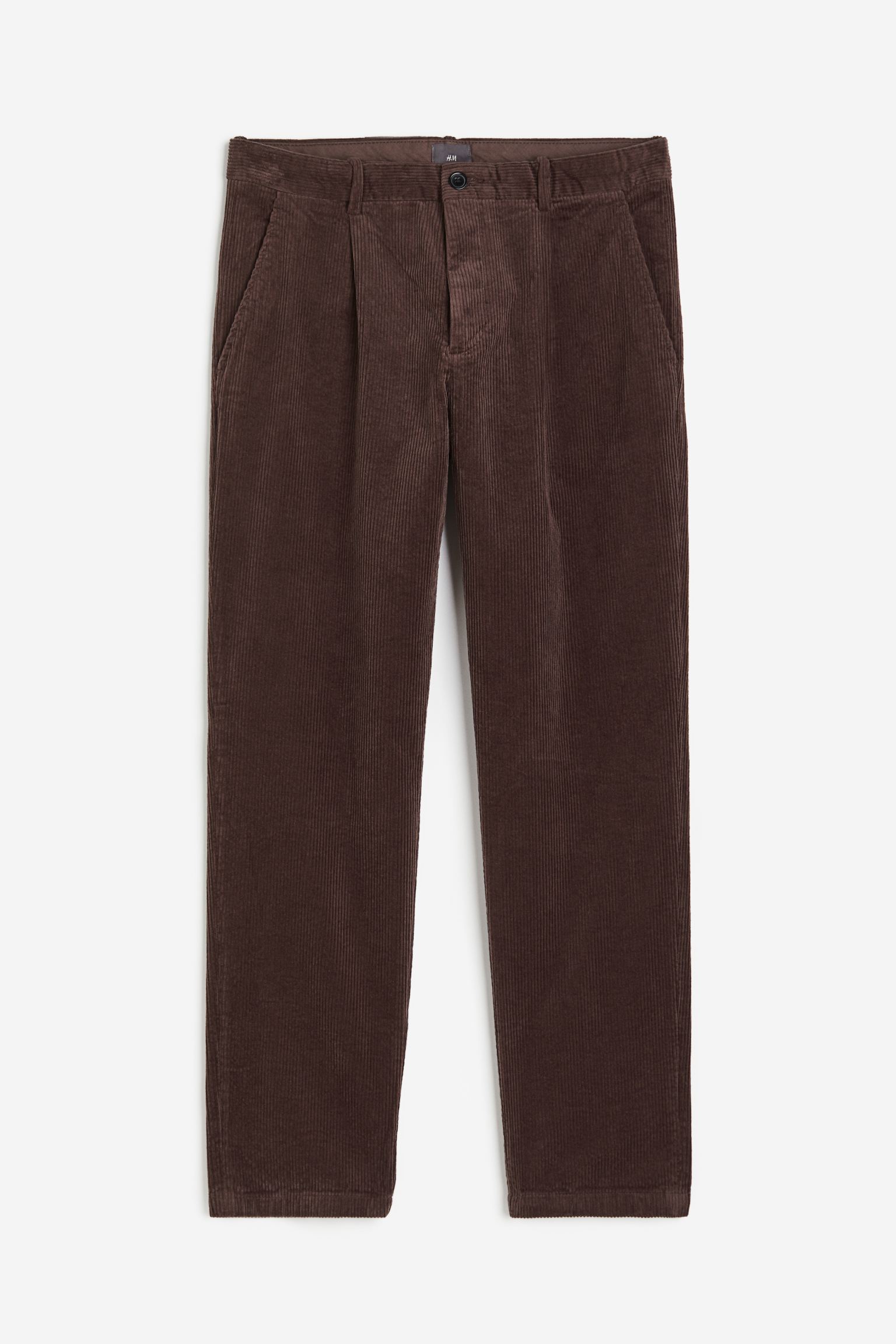 Брюки H&M Regular Fit Corduroy, коричневый брюки uniqlo corduroy relaxed fit коричневый