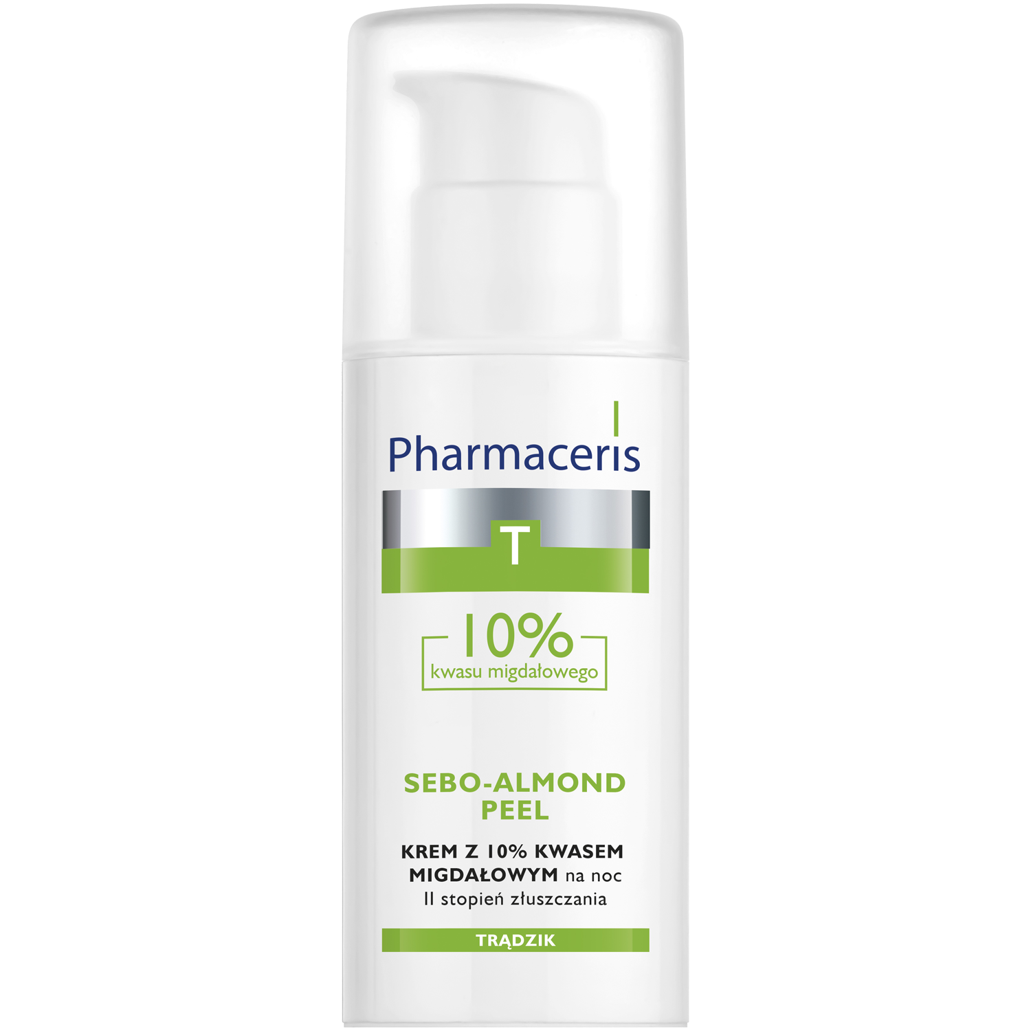 Pharmaceris T Sebo-Almond Peel 10% ночной крем с 10% миндальной кислотой II степени отшелушивания, 50 мл pharmaceris t sebo almond claris cleasing solution 190 ml