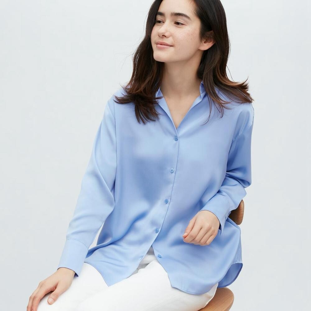 

Рубашка Uniqlo, синий