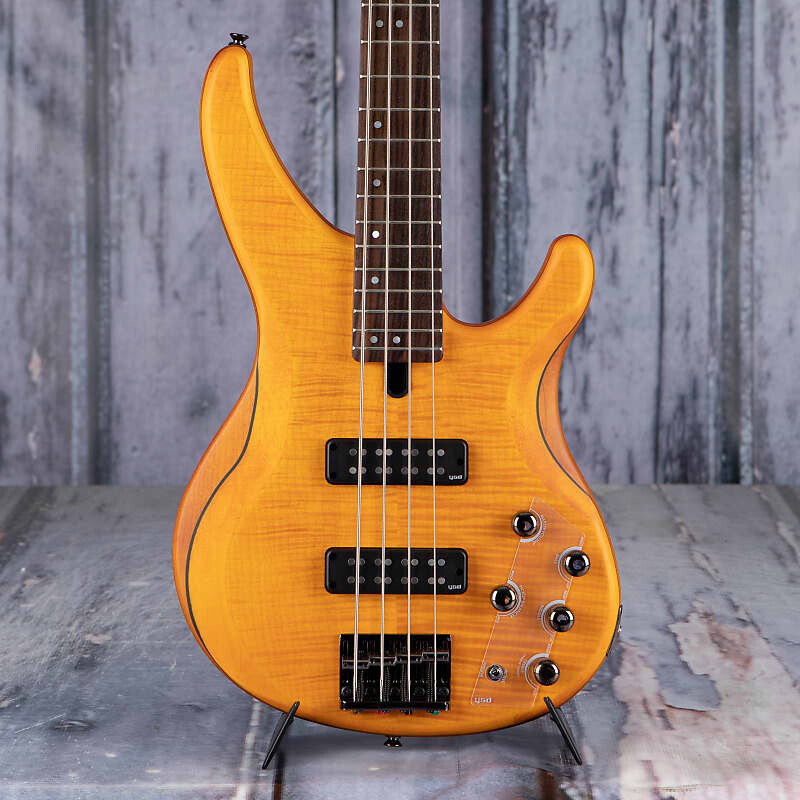 

Бас-гитара Yamaha TRBX604FM, матовый янтарный TRBX604FM Bass,