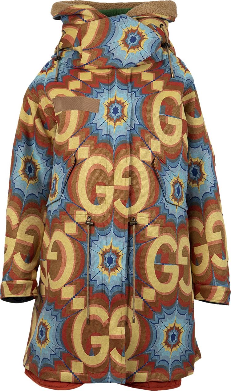 Парка Gucci Kaleidoscope Parka 'Orange/Yellow', оранжевый - фото