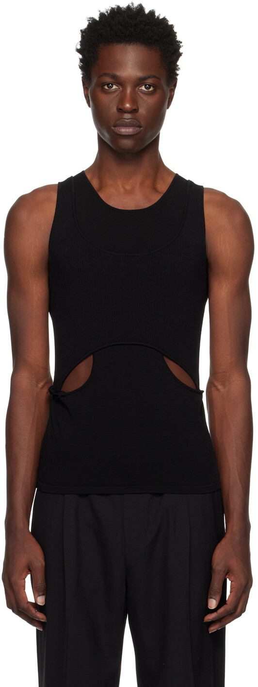 

Черная майка Interlink Dion Lee