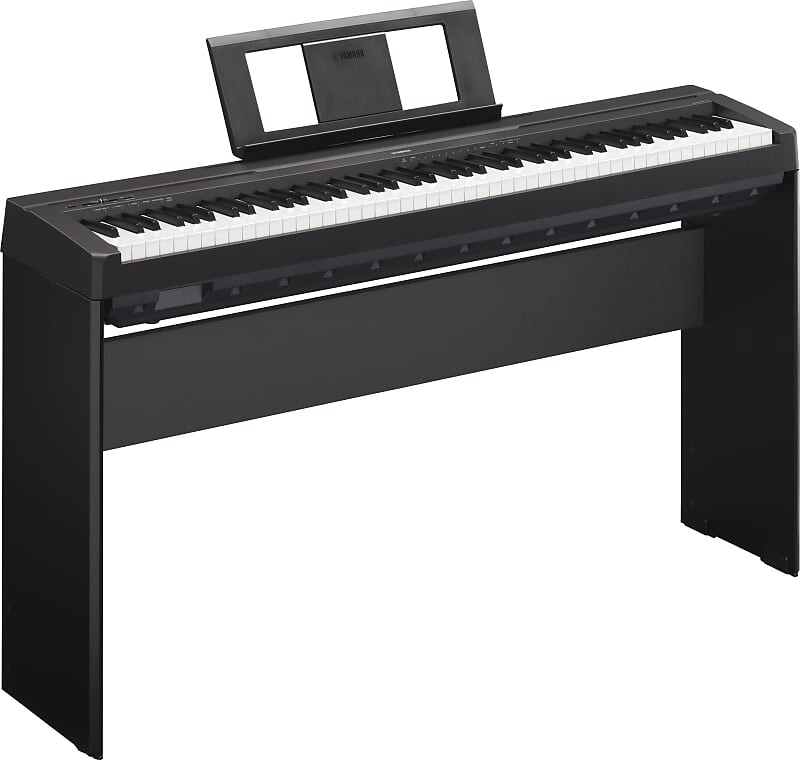 

Yamaha P45B 88-клавишное цифровое пианино, черное, с адаптером питания PA150 и педалью сустейна