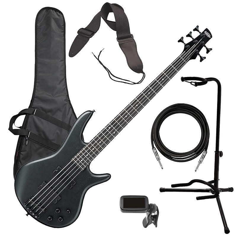 

Ibanez GSR205B 5-струнная бас-гитара - Weathered Black BASS ESSENTIALS BUNDLE
