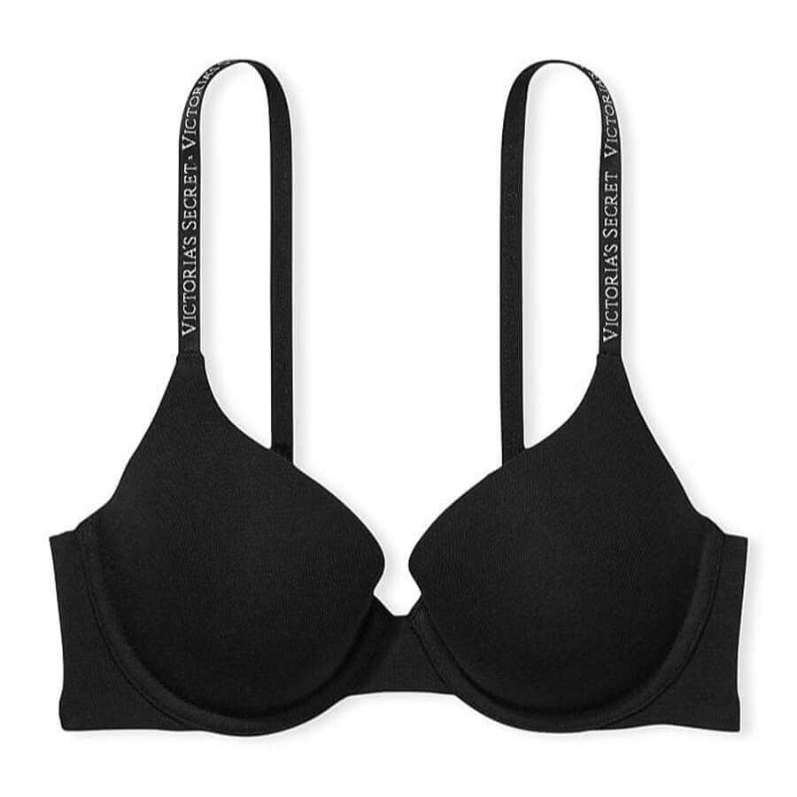 

Бюстгальтер Victoria's Secret The T-shirt Push-Up Perfect Shape, черный