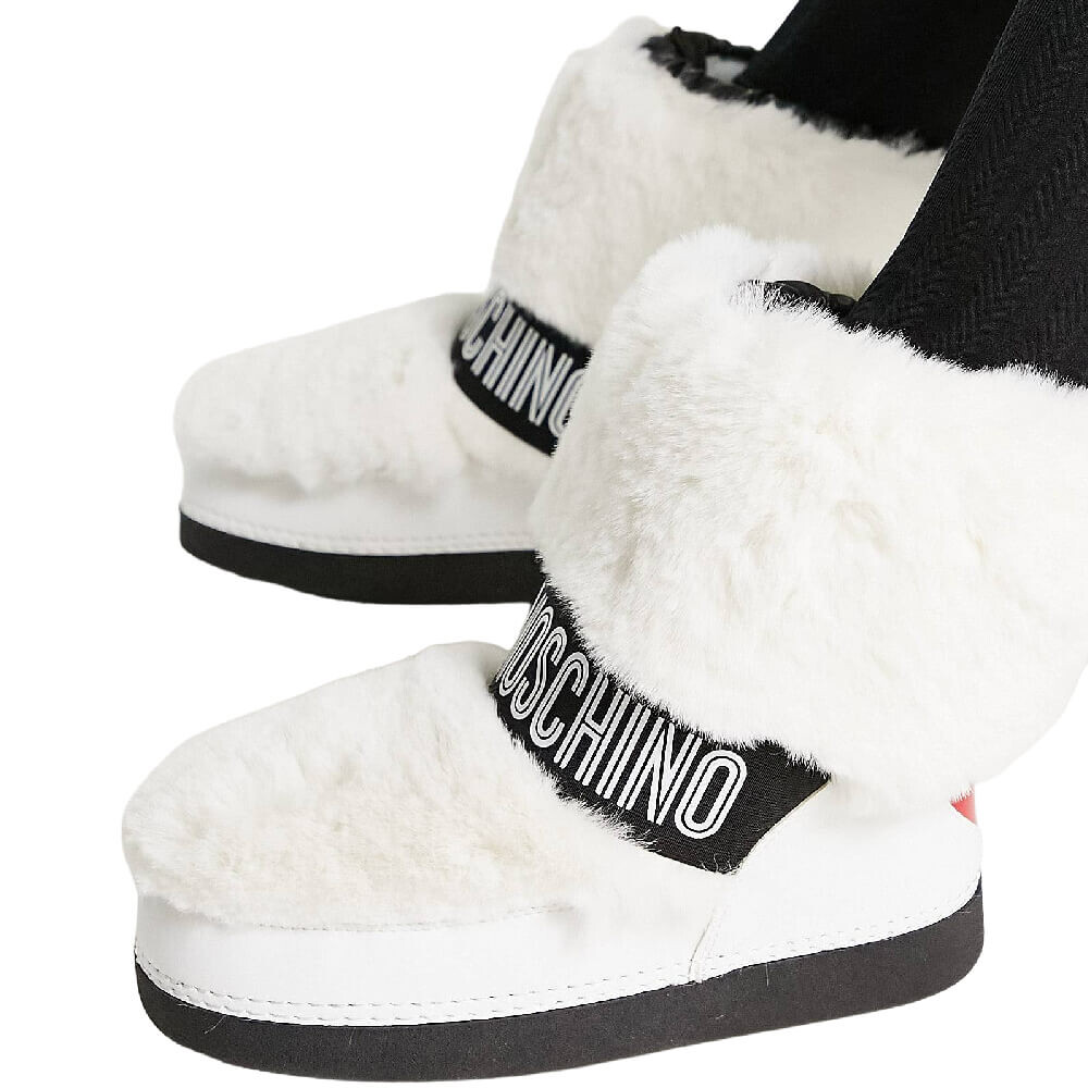 

Ботинки Love Moschino Fluffy, белый/черный