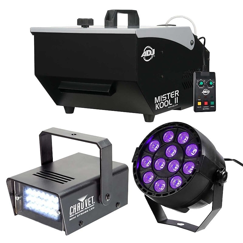 

Американский диджей Mister Kool II Halloween Party Fog Machine со стробоскопом и черным светом American DJ American DJ Mister Kool II Halloween Party Fog Machine w Strobe & Black Lights