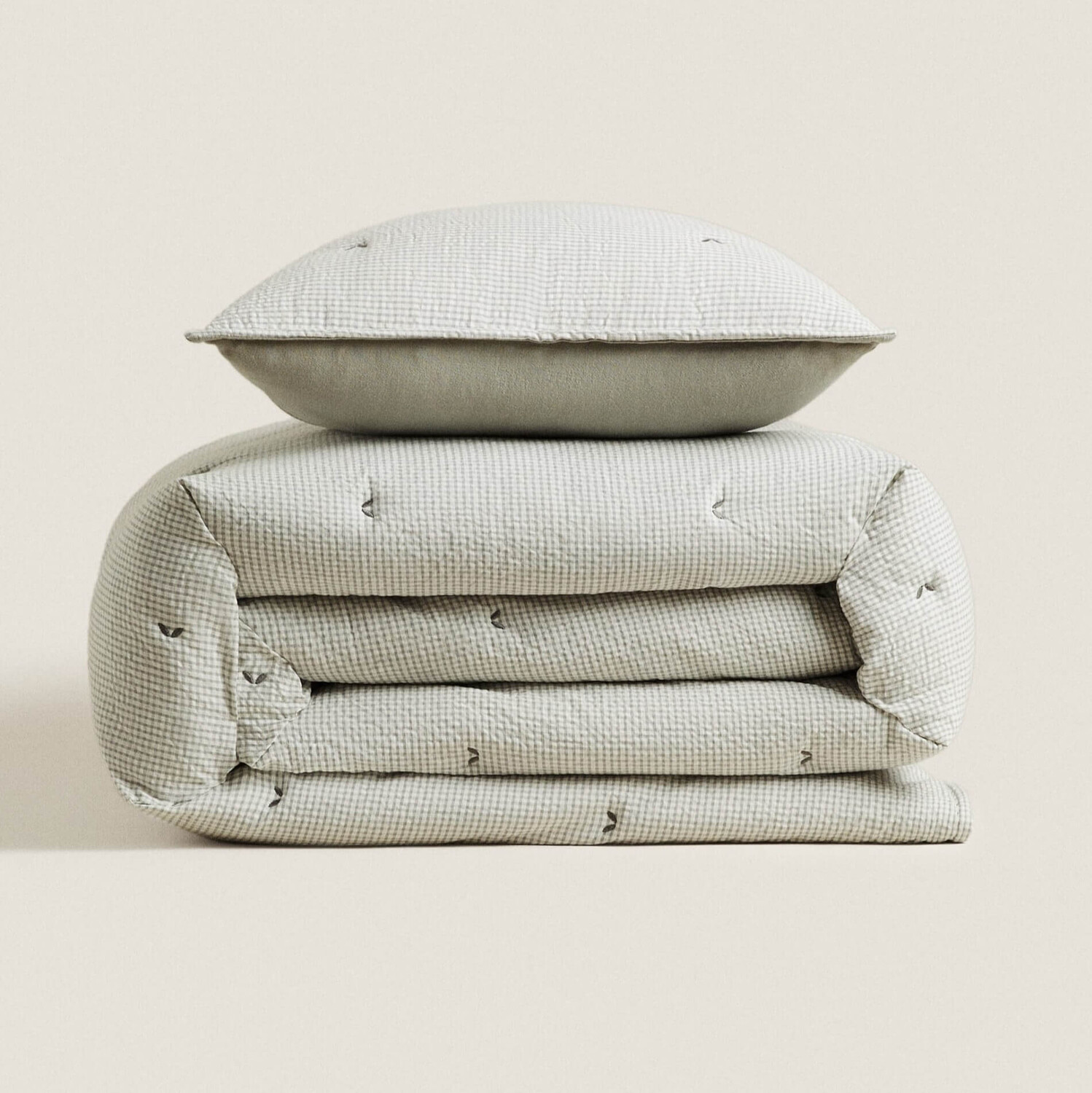 

Одеяло детское Zara Home Seersucker, серый