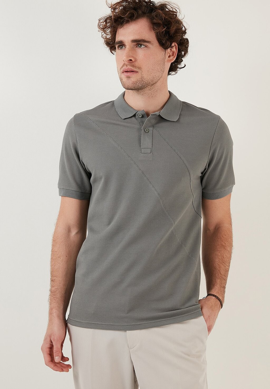 

Рубашка-поло REGULAR FIT Buratti, цвет grey