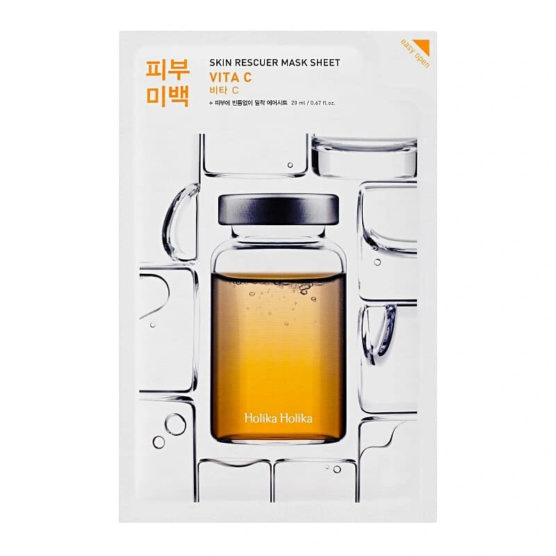 

HOLIKA HOLIKA Skin Rescuer Mask Sheet Vita C осветляющая тканевая маска с витамином С