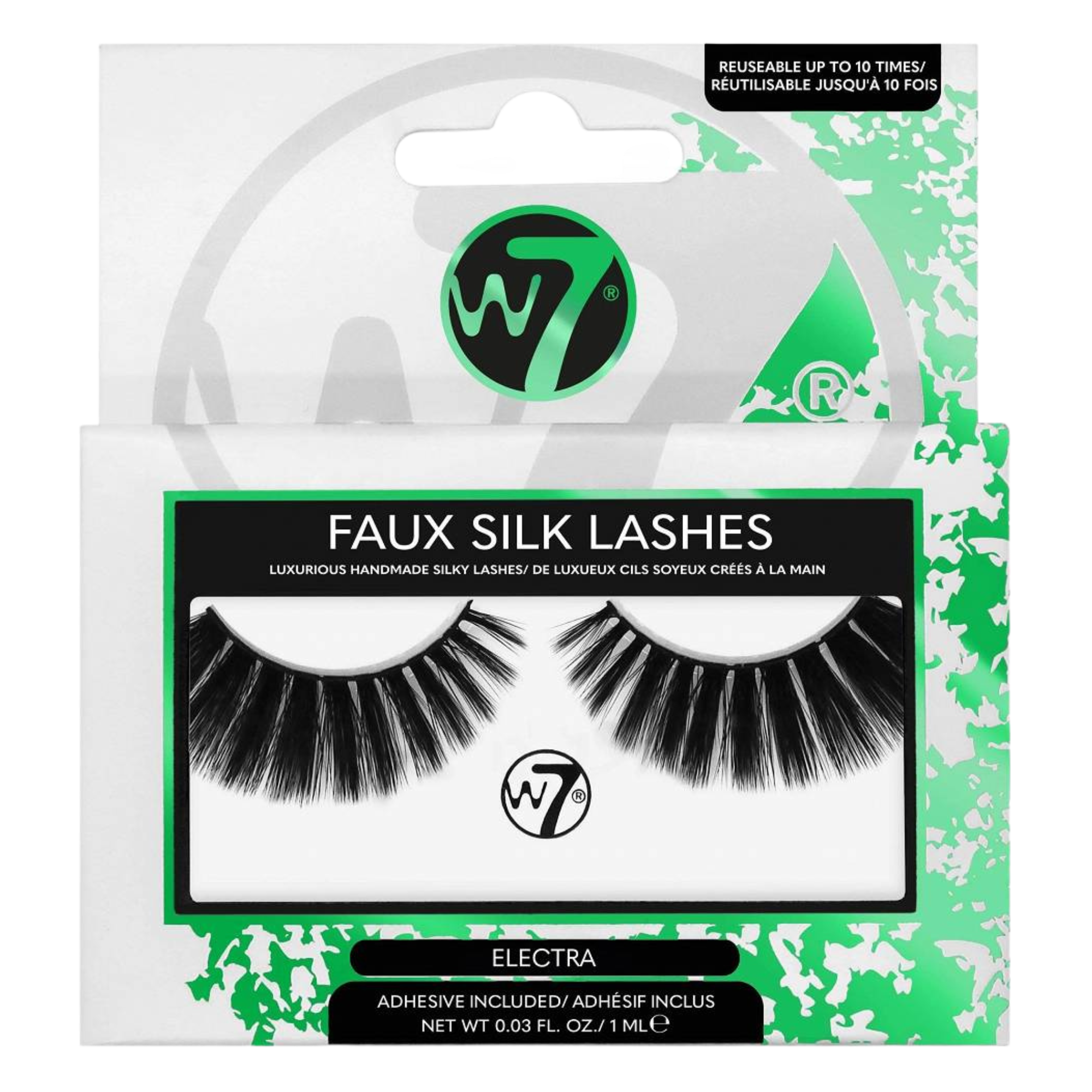 W7 3D Faux Silk накладные ресницы Electra, 2 шт/1 упаковка