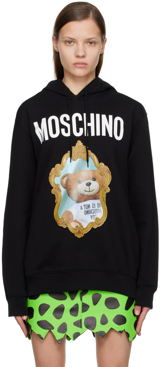 

Толстовка с принтом Teddy Bear черного цвета Moschino, Черный
