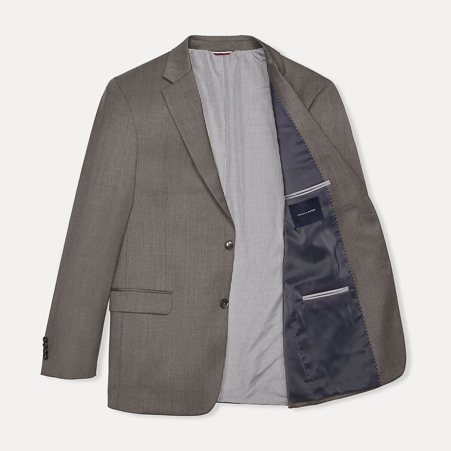 

Блейзер Tommy Hilfiger Regular Fit Sharkskin, серый