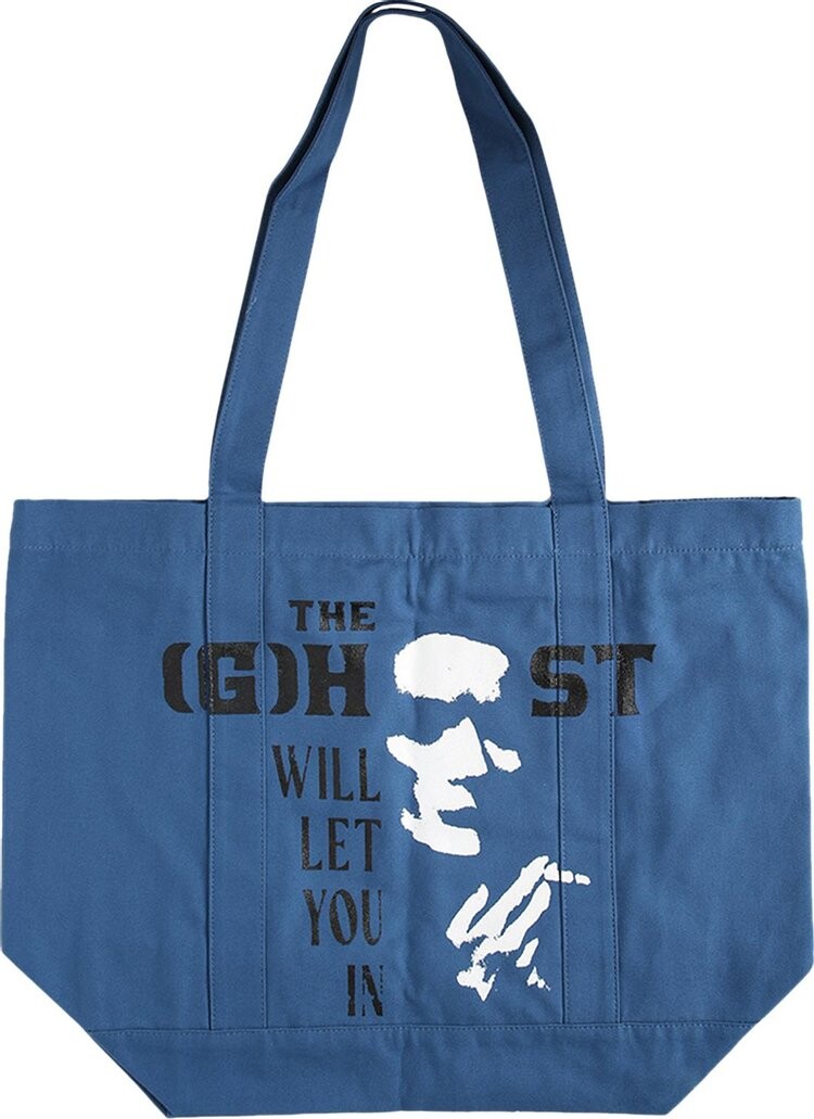 

Сумка Raf Simons Cotton Tote Bag With Print Blue, синий
