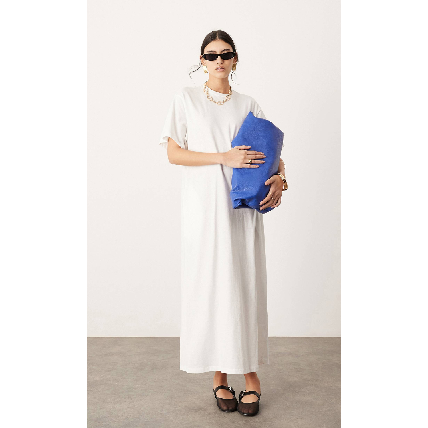 Платье Asos Edition Premium With Pockets, белый платье твое длинное 42 размер