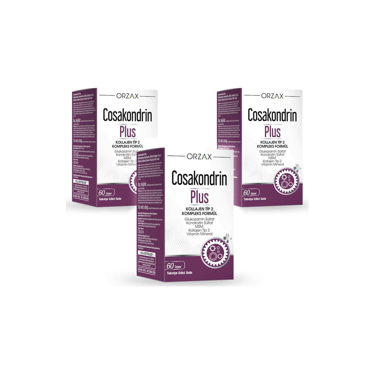 Таблетки Orzax Cosakondrin Plus комплексная формула 60 таблеток х 3 шт биодобавка простата плюс prostate support 60 таблеток
