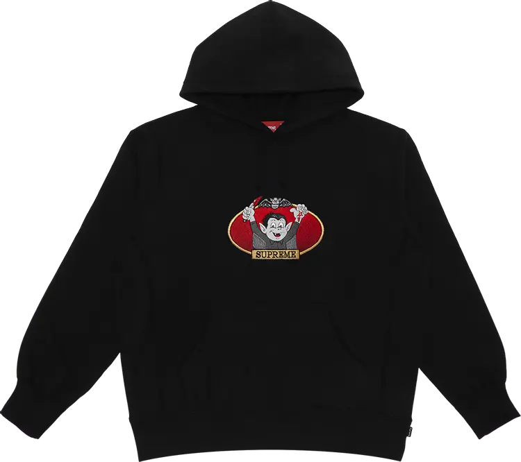 

Толстовка Supreme Vampire Boy Hooded Sweatshirt 'Black', черный