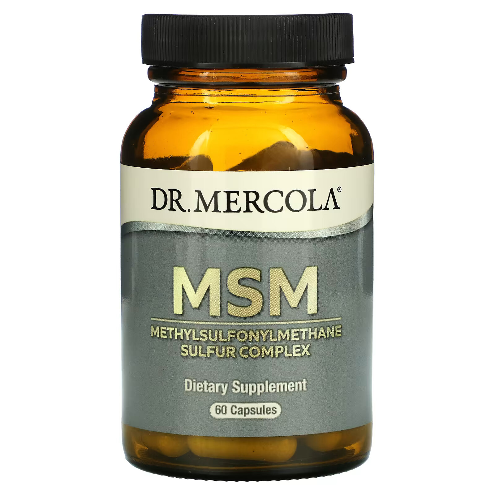 Dr. Mercola, МСМ, комплекс метилсульфонилметана и серы, 60 капсул dr mercola комплекс карнитина 500 мг 60 капсул