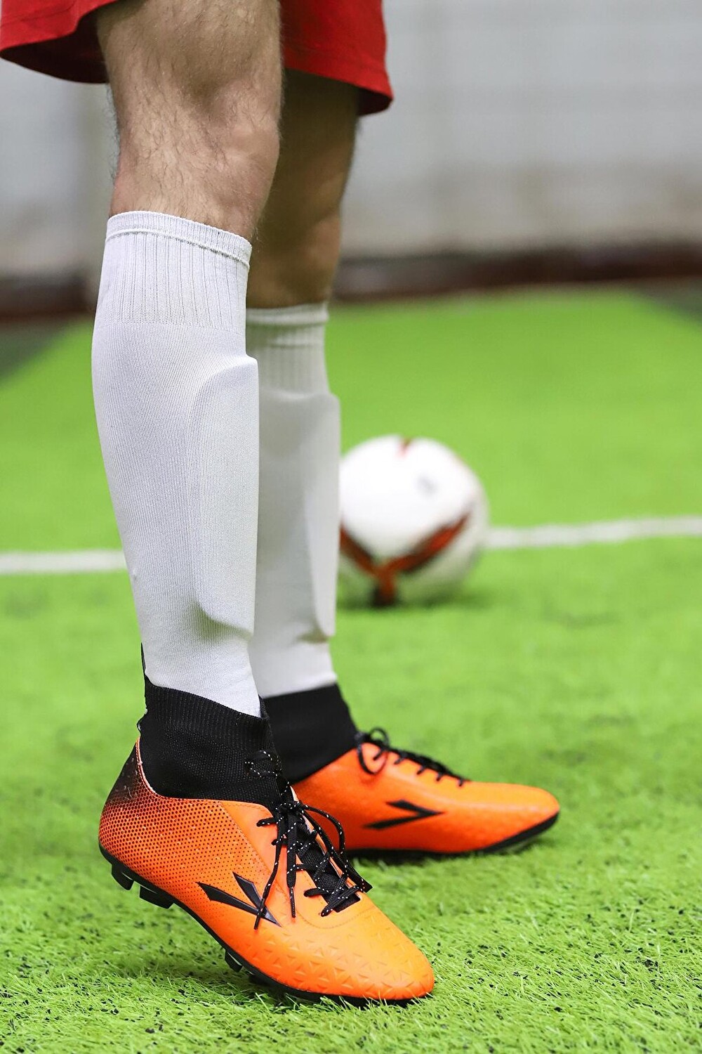 

Мужские футбольные бутсы Simav KM High Top Socks Cleats Turf Field Lig, апельсин