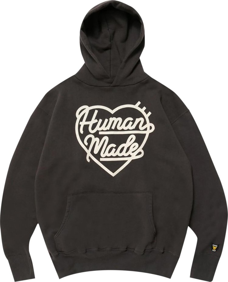 Толстовка Human Made Hooded Sweatshirt 'Black', черный - фото