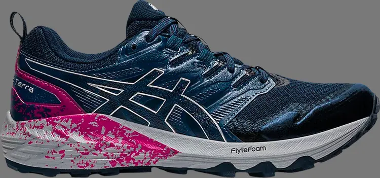 Кроссовки wmns gel trabuco terra 'french blue pure silver' Asics, синий кроссовки asics wmns gel 4000 3 french blue pure silver синий