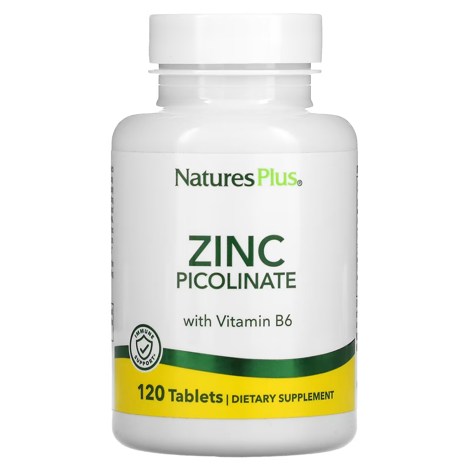 NaturesPlus пиколинат цинка с витамином В6, 120 таблеток