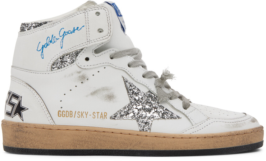 

Белые кроссовки Sky Star Golden Goose