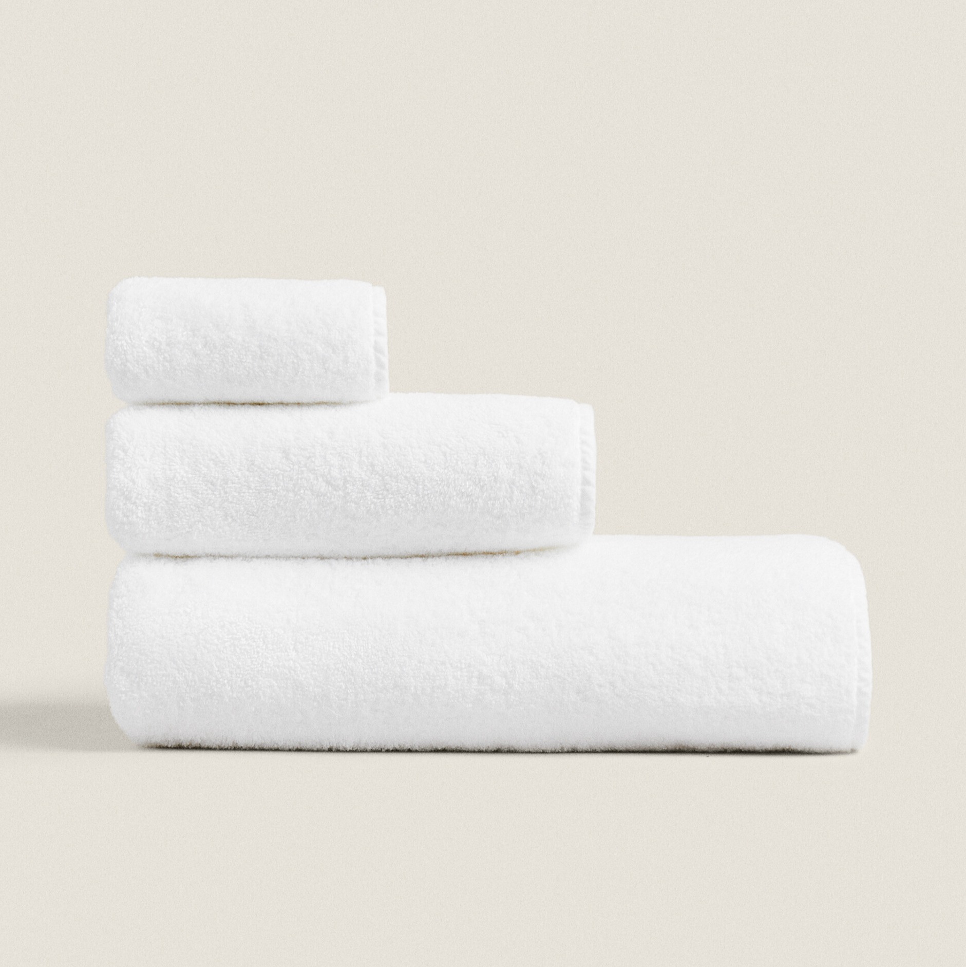 цена Полотенце Zara Home Washed Cotton, белый