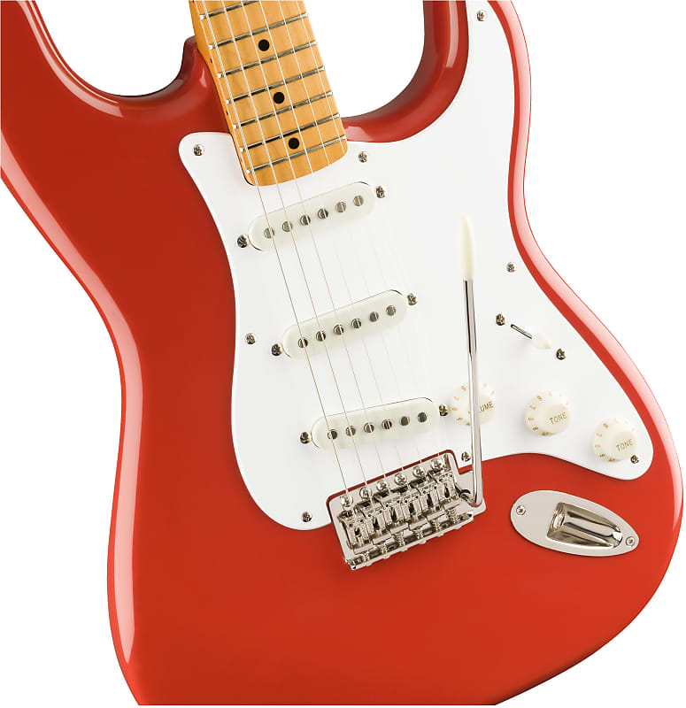 Squier Classic Vibe 50s Stratocaster. Squier Stratocaster Classic Vibe 50s Fiesta Red. Squier Classic Vibe Fiesta Red. Fender Fiesta Red.