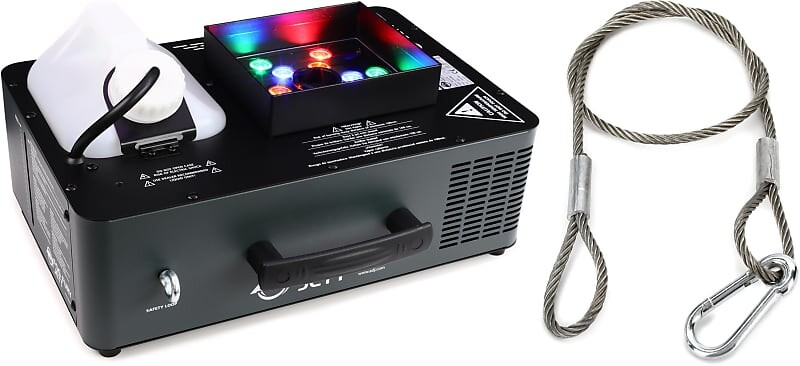 

Вертикальная дым-машина с подсветкой ADJ Fog Fury Jett RGBA с кабелем ADJ S-Cable/60 60lb страховочным кабелем American DJ FOG823=1 SCABLE 60=1
