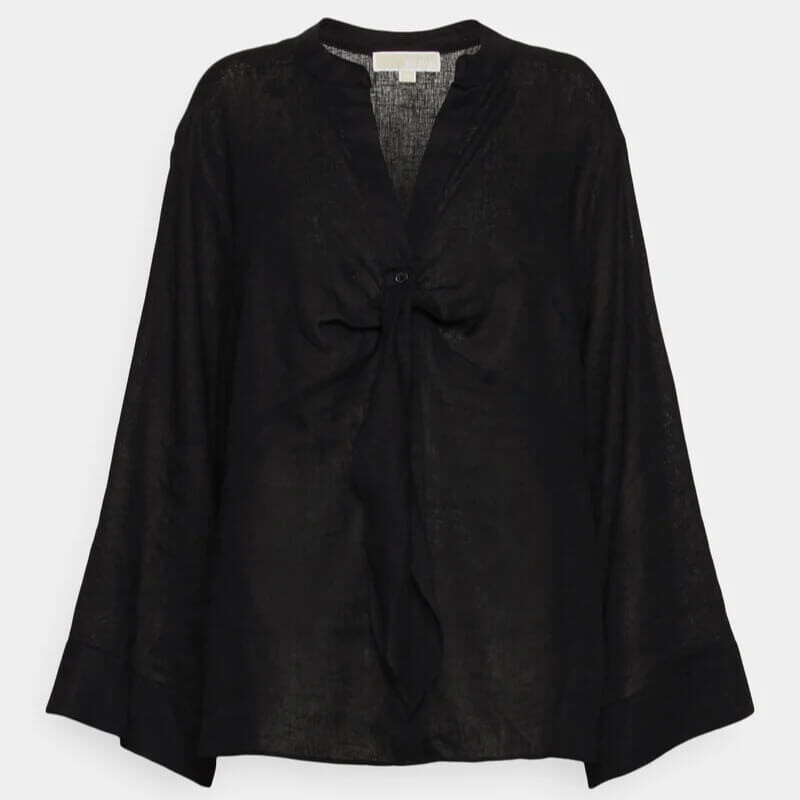 

Блузка Michael Kors Solid Tie, черный