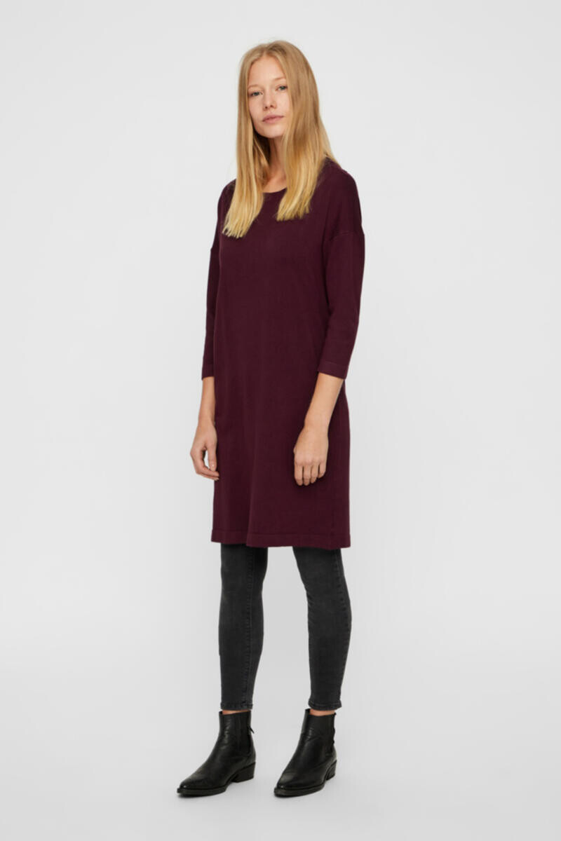 

Трикотажное платье миди Vero Moda, темно-красный