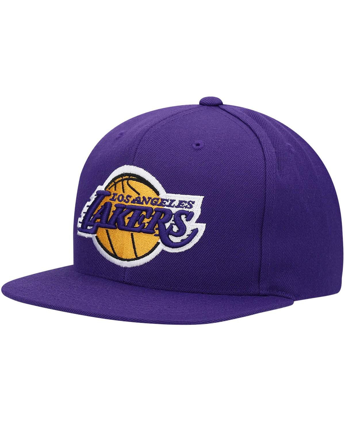 Мужская фиолетовая кепка Los Angeles Lakers Team Ground Snapback Mitchell & Ness