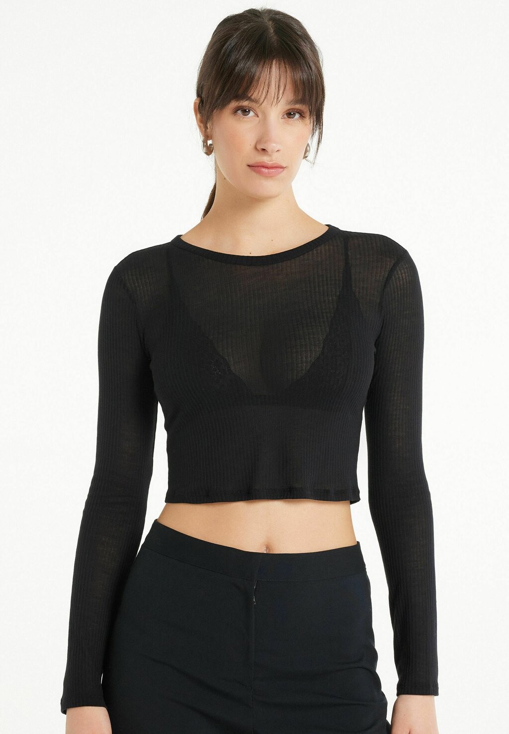 

Рубашка с длинным рукавом Tezenis, цвет schwarz black
