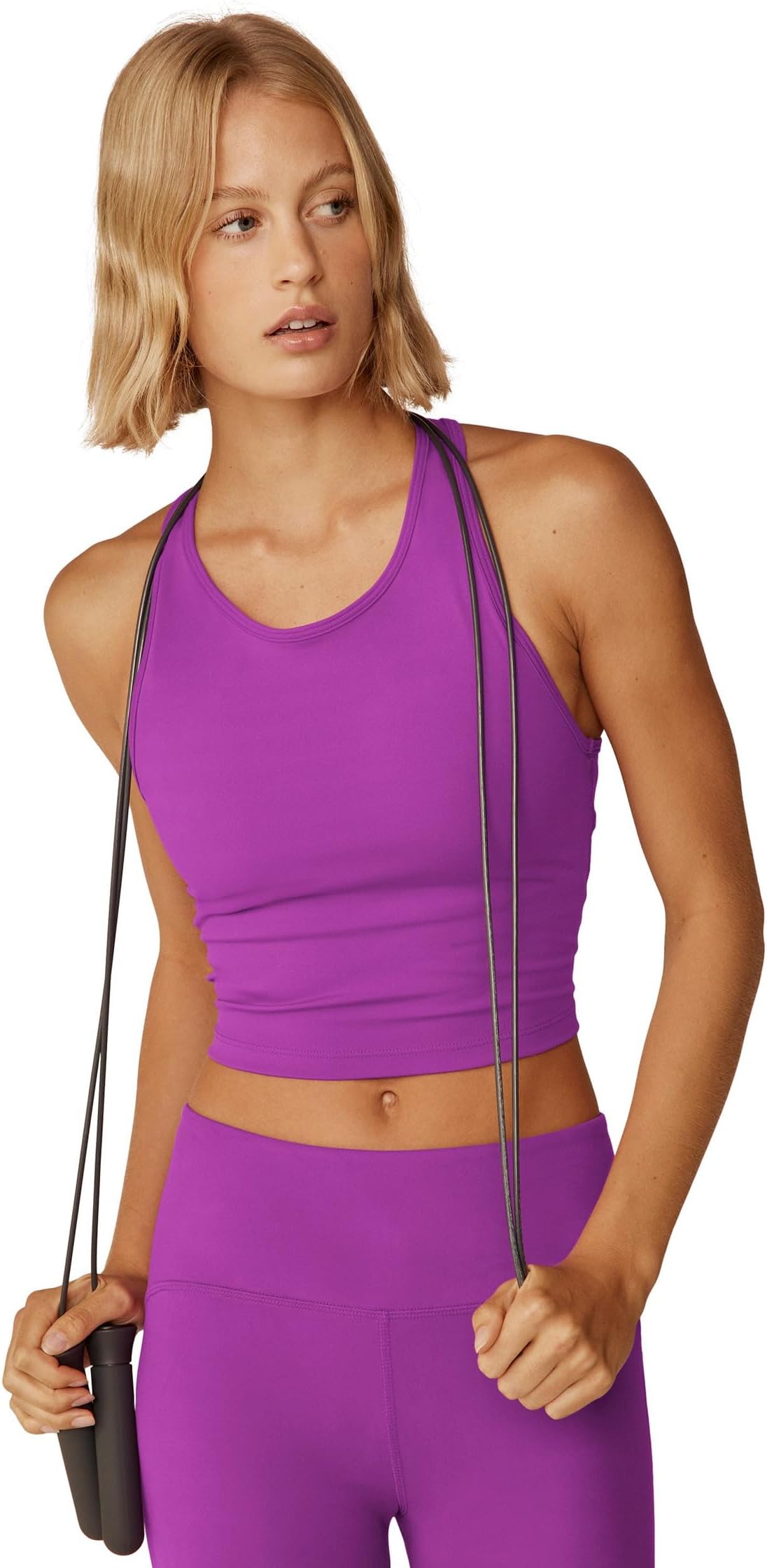 

Топ Beyond Yoga Powerbeyond Strive Cropped Tank, цвет Violet Berry