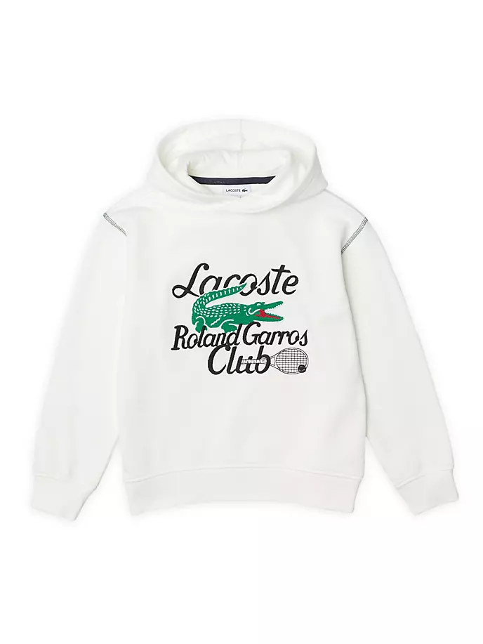 

Толстовка Little Kid's Roland Garros Club Lacoste, цвет flour