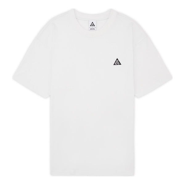 Футболка Men's Nike ACG SS22 Solid Color Round Neck Loose Short Sleeve White T-Shirt, мультиколор