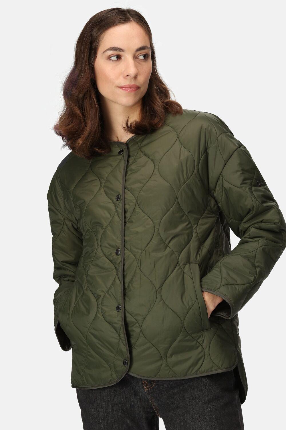 Стеганая утепленная куртка Warmloft 'Harletta' с луком Regatta, зеленый