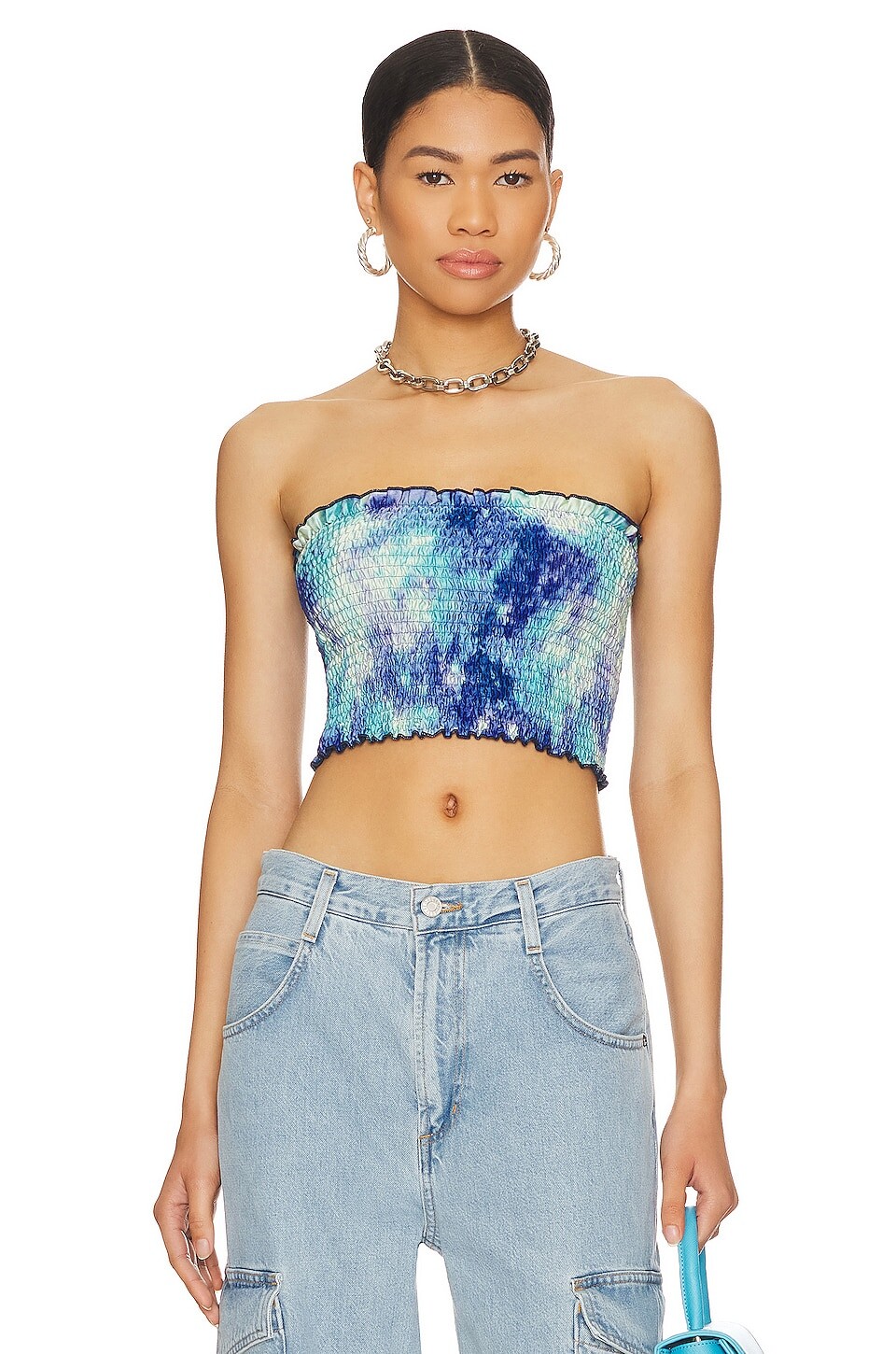 

Топ MORE TO COME Savannah Crop, цвет Blue Multi