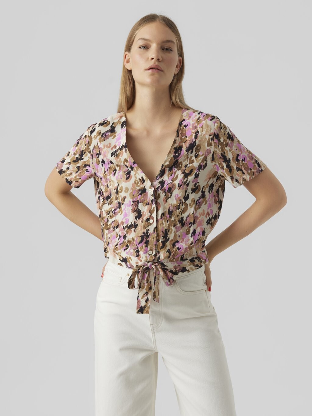 

Блузка Vero Moda, бежевый