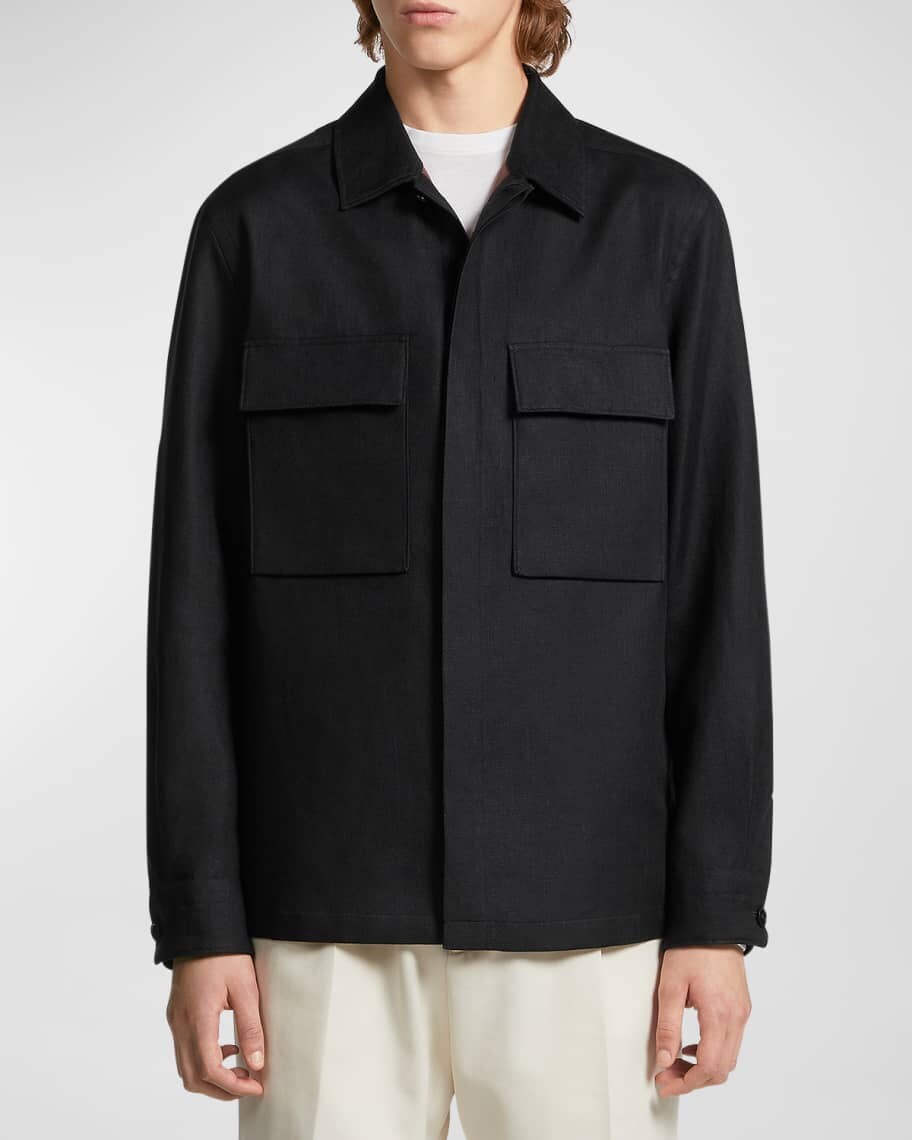 

Мужская верхняя рубашка с планкой ZEGNA