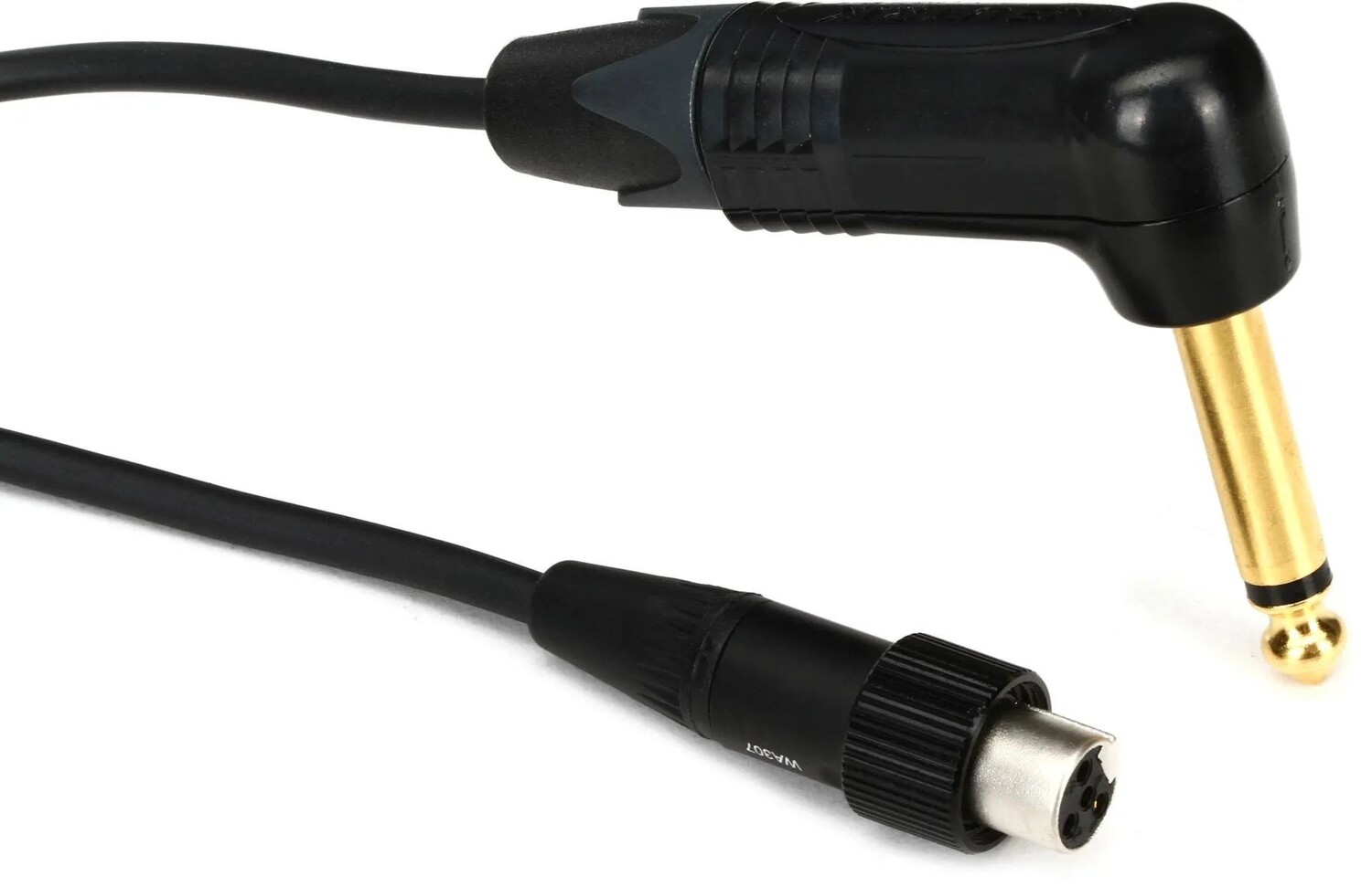 

Shure WA307 Премиум, 1/4-дюймовый угловой инструментальный кабель TA4F для беспроводного поясного передатчика