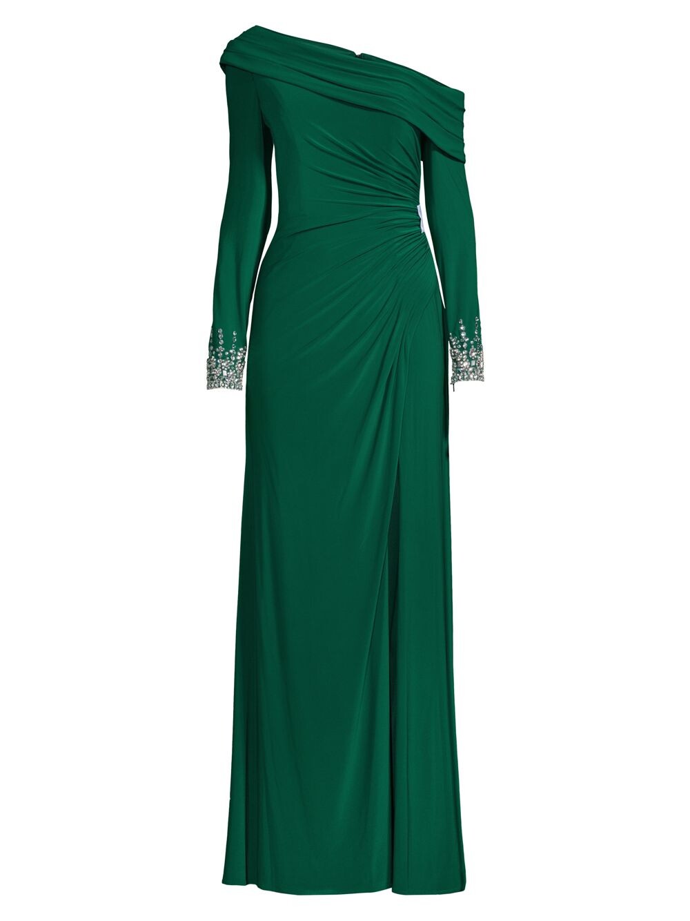 

Асимметричное платье с драгоценными камнями Mac Duggal