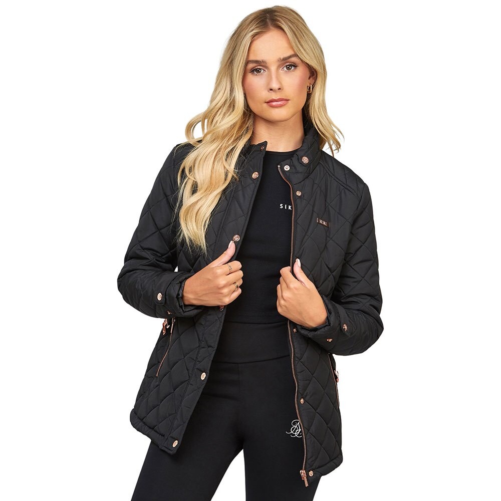 

Куртка Siksilk Belted Quilted, черный