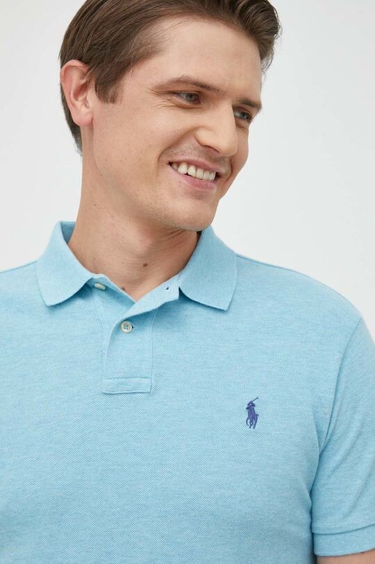 

Хлопковое поло Polo Ralph Lauren, синий