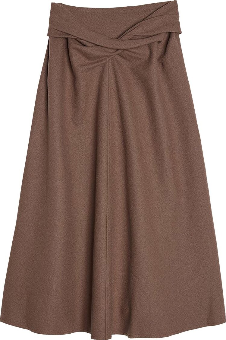 

Юбка Lemaire Draped Skirt Truffle Brown, коричневый