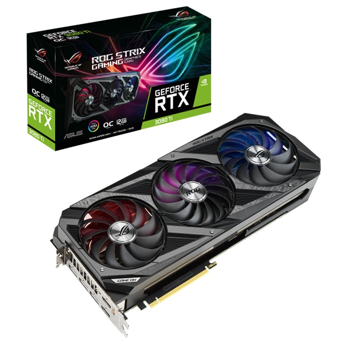 Видеокарта Asus ROG Strix GeForce RTX 3080Ti OC, 12GB, GDDR6X - фото