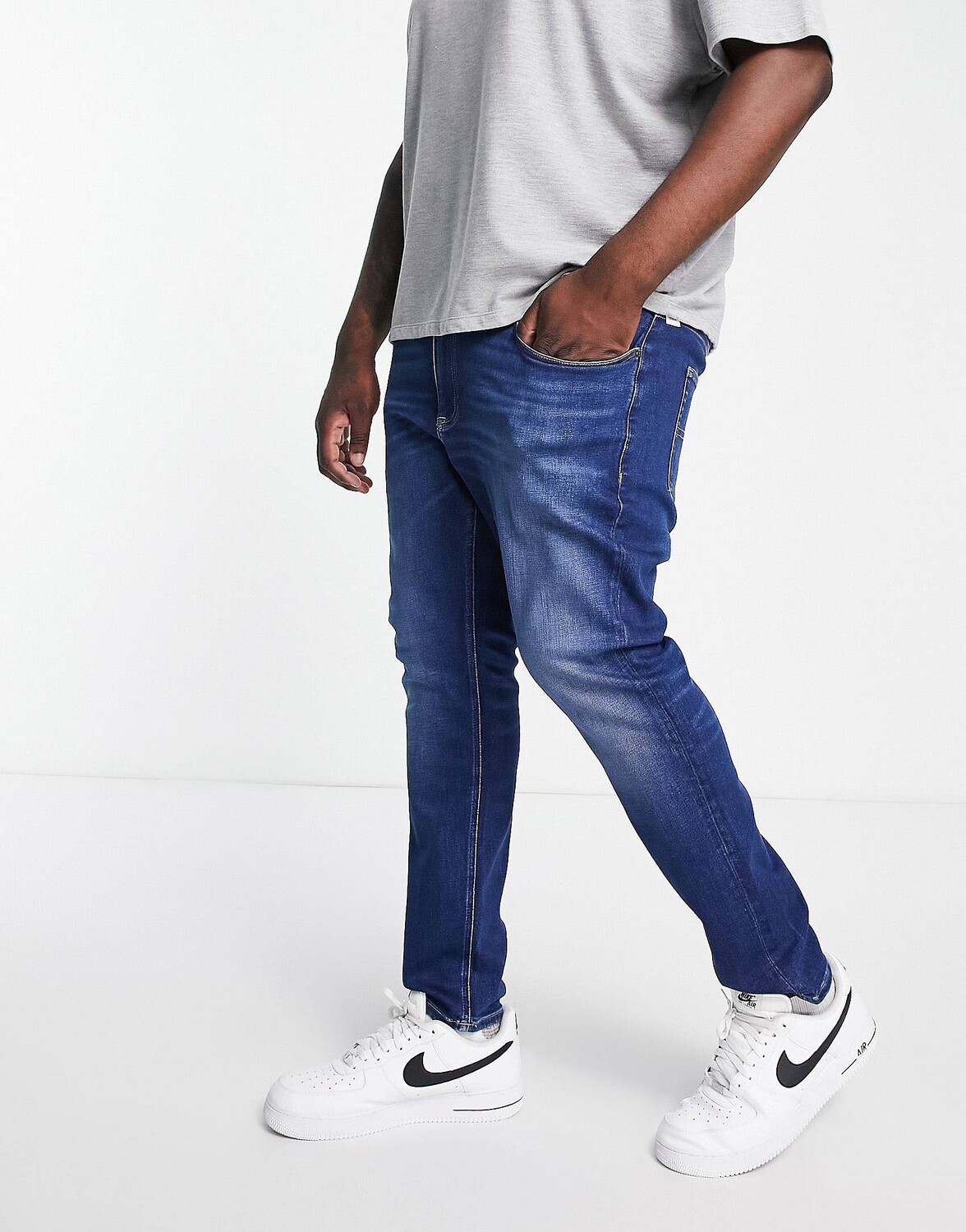 

Узкие джинсы средней потертости Tommy Jeans Big & Tall Scanton