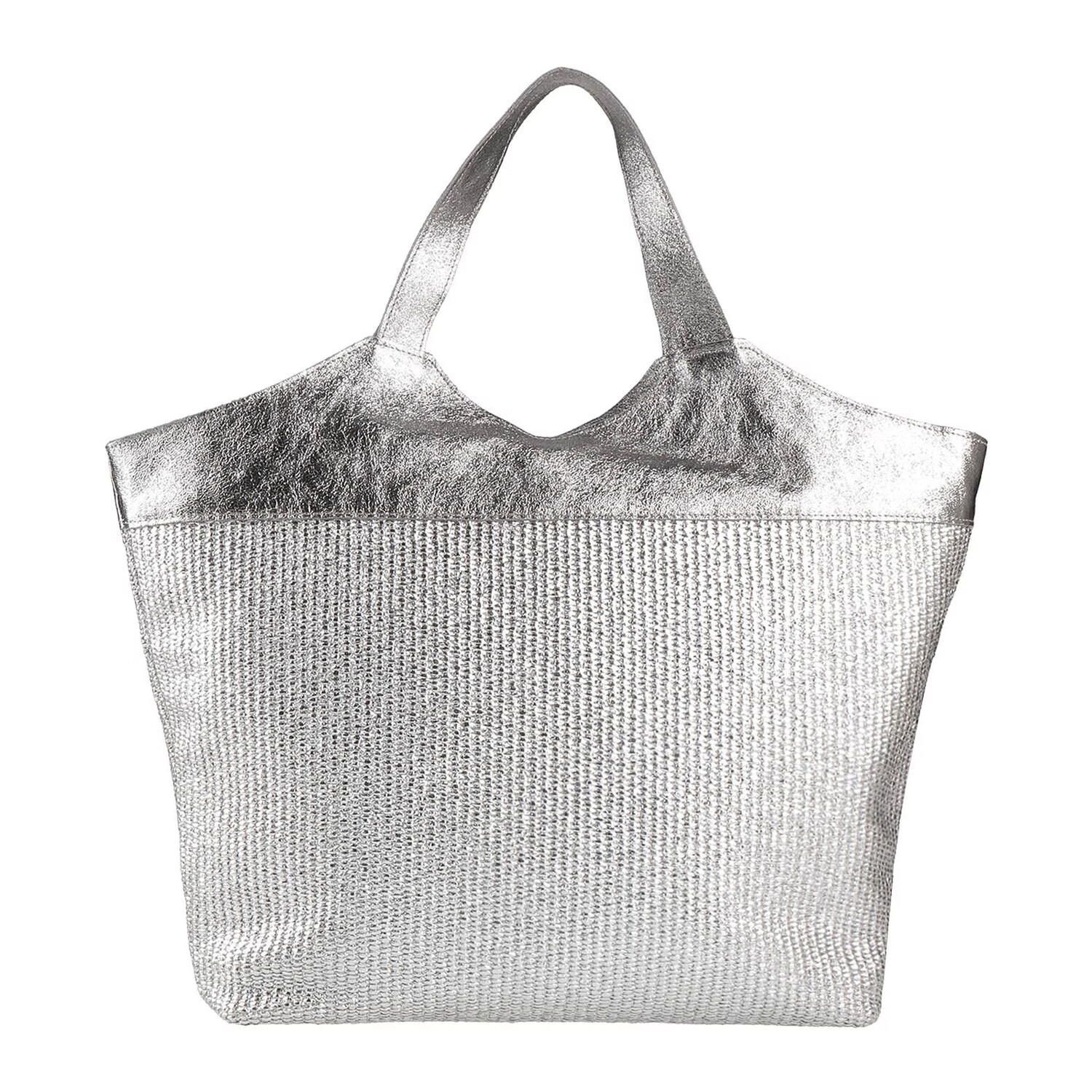 

Сумка-шоппер Laura Di Maggio Maxi Metallic, серебристый