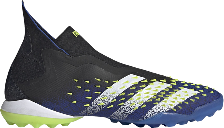 Бутсы Adidas Predator Freak+ Laceless TF 'Demonskin - Black', черный wholesale new predator freak tf soccer shoes society truf football boots sales